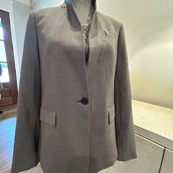 J. Crew Women's Regent Gray Glen Plaid Blazer - Picture 2 of 6